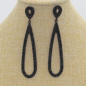 Women's NWT Elongated Tear Drop Stone Earrings